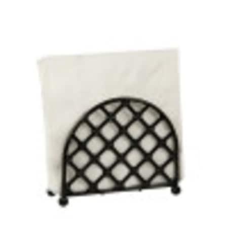 Home Basics Lattice Collection FreeStanding Napkin Holder, Black NH44042